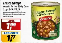 Simmel Linsen-Eintopf mit Würstchen Erasco Angebot