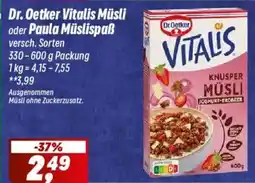 Simmel Dr. Oetker VITALIS Knusper Müsli Angebot