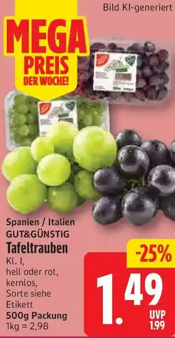nah & gut GUT&GÜNSTIG Tafeltrauben Angebot