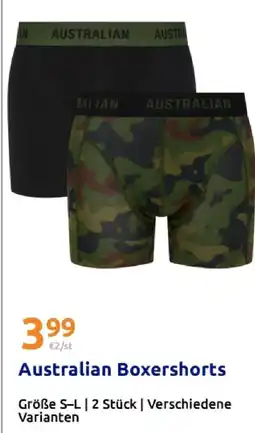 Action Australian boxershorts Angebot