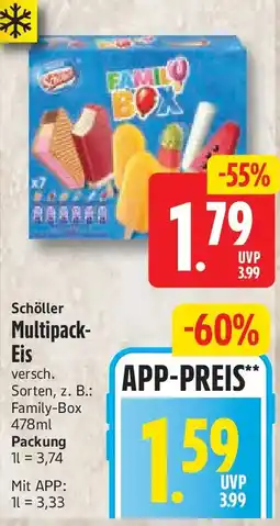 nah & gut Schöller Multipack Eis Angebot