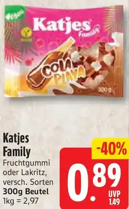 nah & gut Katjes Family Fruchtgummi oder Lakritz Angebot