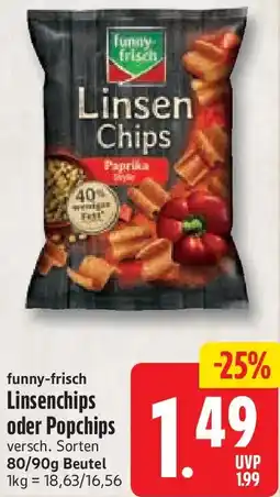 nah & gut funny-frisch Linsenchips oder Popchips Angebot