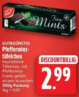 nah & gut GUT&GÜNSTIG Pfefferminztäfelchen Angebot