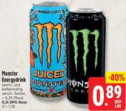 nah & gut Monster Energydrink Angebot
