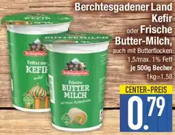 Edeka Berchtesgadener Land Kefir oder Frische Butter-Milch Angebot