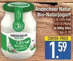 Edeka Andechser Natur Bio-Naturjogurt Angebot