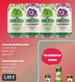 Ellerkamp Getränke Somersby Blackberry Cider o. Somersby Apple Cider Angebot
