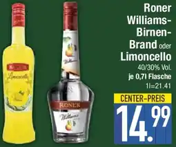 Edeka Roner Williams Birnen Brand oder Limoncello Angebot
