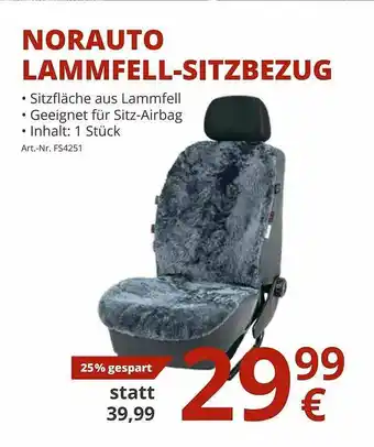 A.T.U. Norauto Lammfell-sitzbezug Angebot