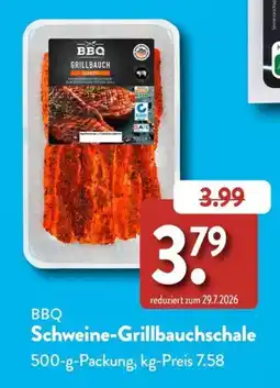 Aldi Süd BBQ Schweine-Grillbauchschale Angebot