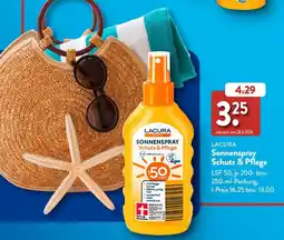 Aldi Süd LACURA Sonnenspray Schutz & Pflege Angebot