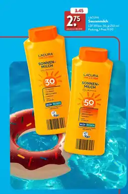 Aldi Süd LACURA Sonnenmilch Angebot