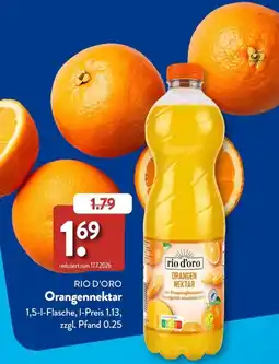Aldi Süd RIO D'ORO Orangennektar Angebot
