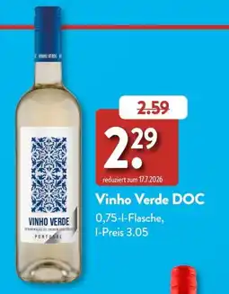 Aldi Süd Vinho Verde DOC Angebot