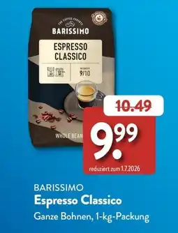 Aldi Süd BARISSIMO Espresso Classico Angebot