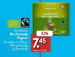 Aldi Süd BARISSIMO Bio Fairtrade Organic Angebot