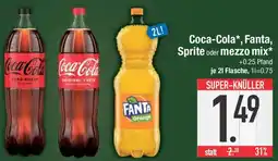 Edeka Coca-Cola, Fanta, Sprite oder mezzo mix Angebot