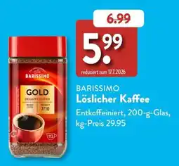 Aldi Süd BARISSIMO Lösl. Kaffee Angebot