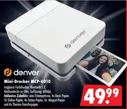 Mäc Geiz denver Mini-Drucker MCP-6010 Angebot