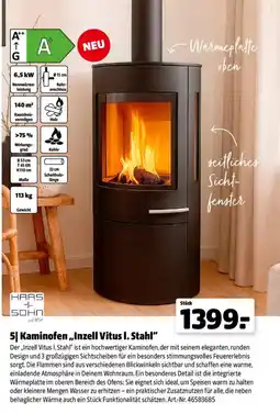 Hagebau HAAS SOHN Kaminofen „Inzell Vitus I. Stahl“ Angebot