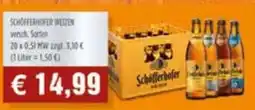 Getränke Quelle Schöfferhofer Weizen Angebot