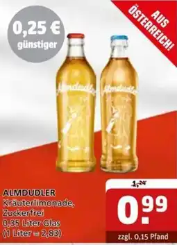 Getränke Quelle ALMDUDLER Kräuterlimonade, Zuckerfrei Angebot