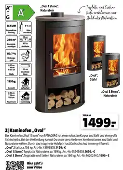 Hagebau Kaminofen „Oval“ Angebot