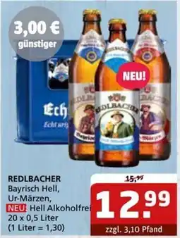 Getränke Quelle REDLBACHER Bayrisch Hell, Ur-Märzen, Hell Alkoholfrei Angebot