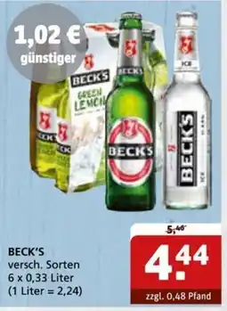 Getränke Quelle BECK'S Angebot