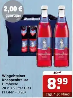 Getränke Quelle Wingelsteiner Knappenbrause Himbeere Angebot