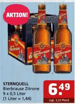 Getränke Quelle STERNQUELL Bierbrause Zitrone Angebot