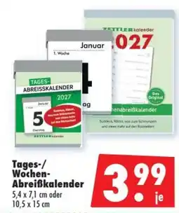 Mäc Geiz ZETTLER Tages-/Wochen-Abreißkalender Angebot