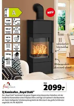 Hagebau Kaminofen „Royal Stahl“ Angebot