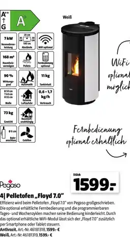 Hagebau Pegaso 4| Pelletofen „Floyd 7.0“ Angebot