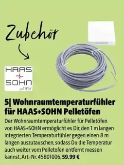 Hagebau Wohnraumtemperaturfühler für HAAS+SOHN Pelletöfen Angebot