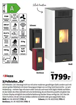 Hagebau Blaze Pelletofen „Ilia“ Angebot