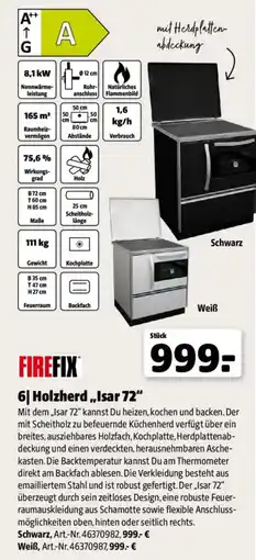 Hagebau FIREFIX Holzherd „Isar 72“ Angebot