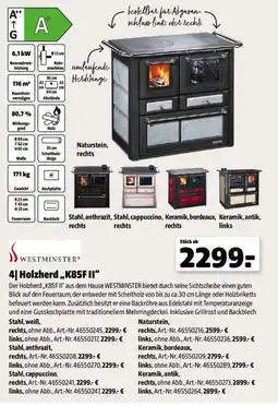 Hagebau Holzherd „K85F II“ Angebot
