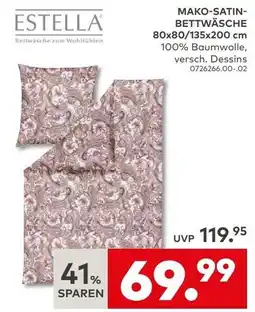 porta ESTELLA MAKO-SATIN-BETTWÄSCHE Angebot