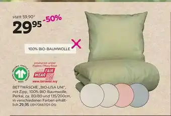 Mömax Bettwäsche „bio-lisa Uni“ Angebot