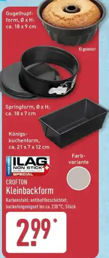 Aldi Nord CROFTON Kleinbackform Angebot