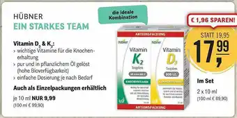 Reformhaus Bacher Hübner Vitamin D3 & K2 Angebot