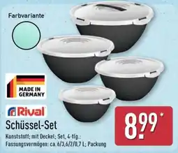 Aldi Nord Rival Schüssel-Set Angebot