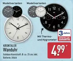 Aldi Nord Krontaler Wanduhr Angebot