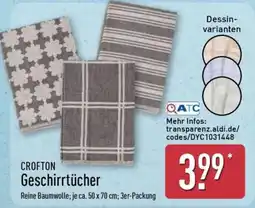 Aldi Nord CROFTON Geschirrtücher Angebot
