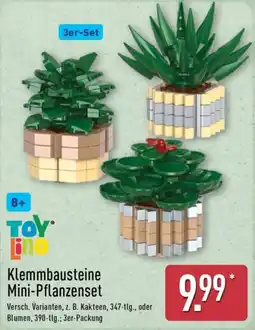 Aldi Nord TOY Lino Klemmbausteine Mini-Pflanzenset Angebot