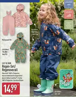 Aldi Nord LILY & DAN Regen-Set/Regenoverall Angebot