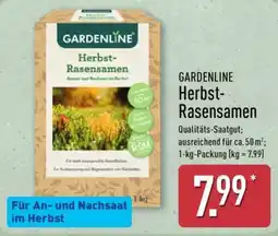 Aldi Nord GARDENLINE Herbst-Rasensamen Angebot