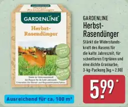 Aldi Nord GARDENLINE Herbst-Rasendünger Angebot